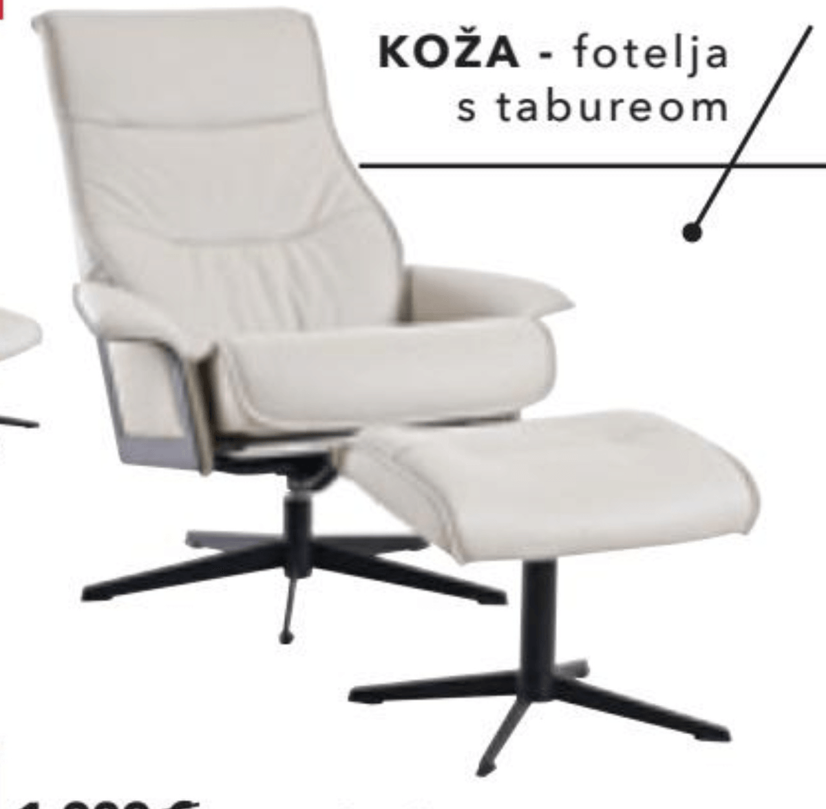 Kožna fotelja SCANDI 1000 IMG COMFORT - Akcija u trgovini Harvey Norman