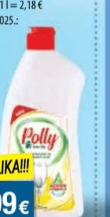 Deterdžent za ručno pranje posuđa Polly 0.5 L - Akcija u trgovini NTL