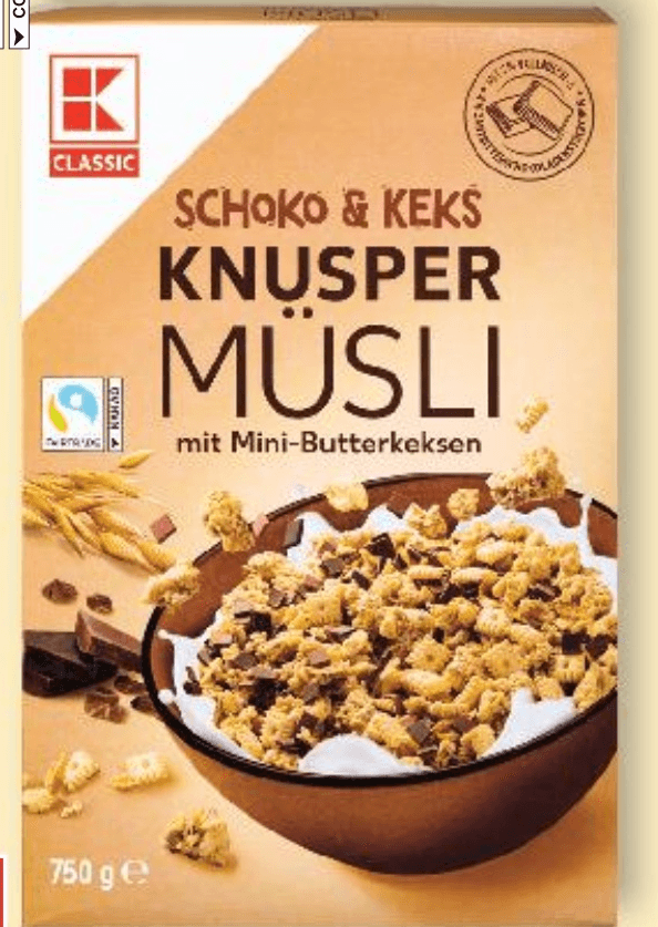 Classic Musli čokoladni hrskavi s keksom 750 g - Akcija u trgovini Kaufland