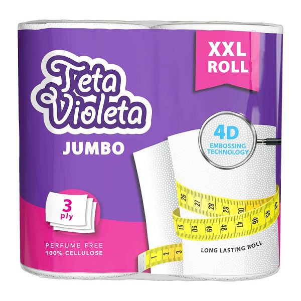 Violeta Jumbo toaletni papir 2/1 rola - Akcija u trgovini KTC