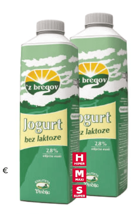 z bregov Jogurt 1 kg z bregov, Vindija - Akcija u trgovini Tommy