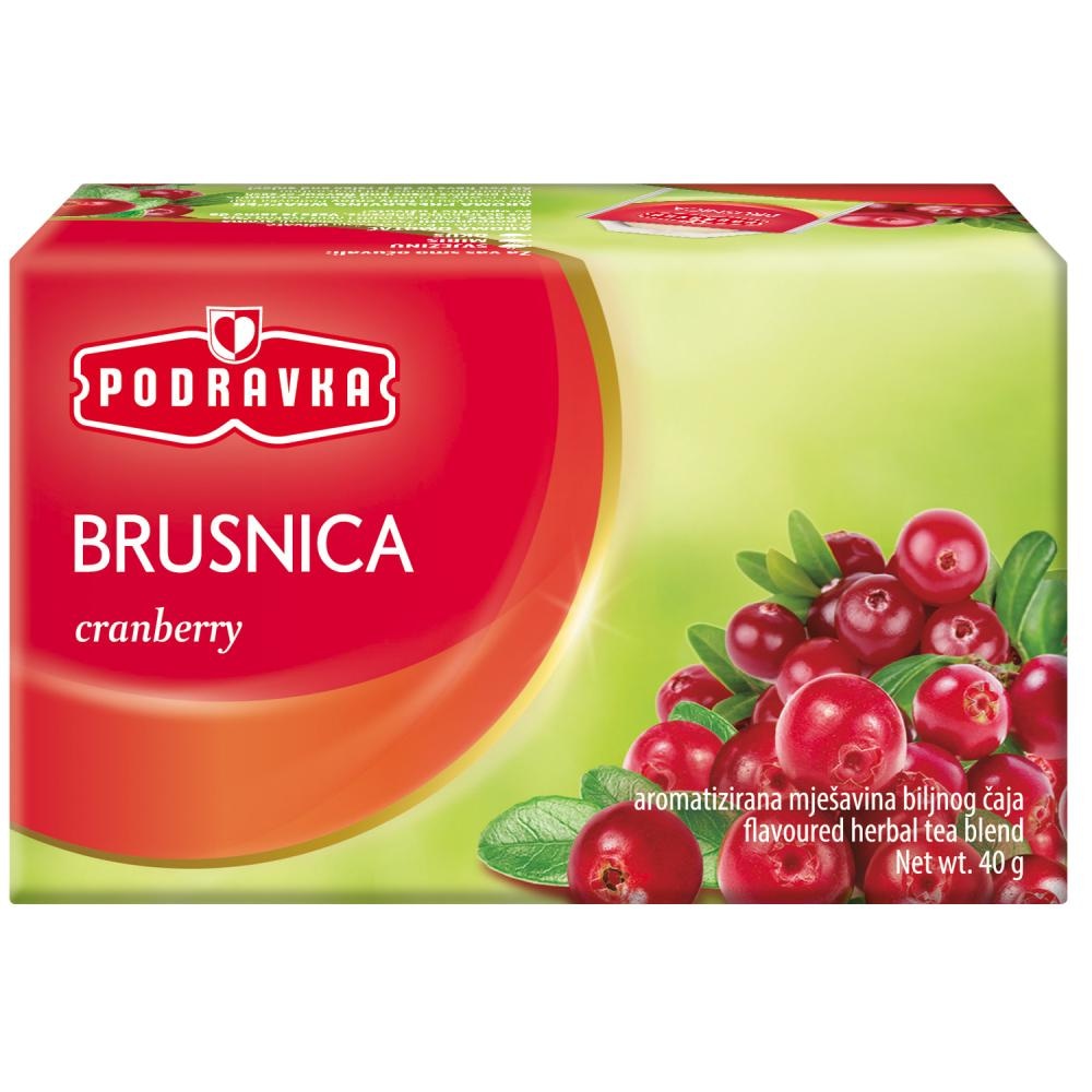 Podravka Čaj brusnica 40 g - Akcija u trgovini NTL