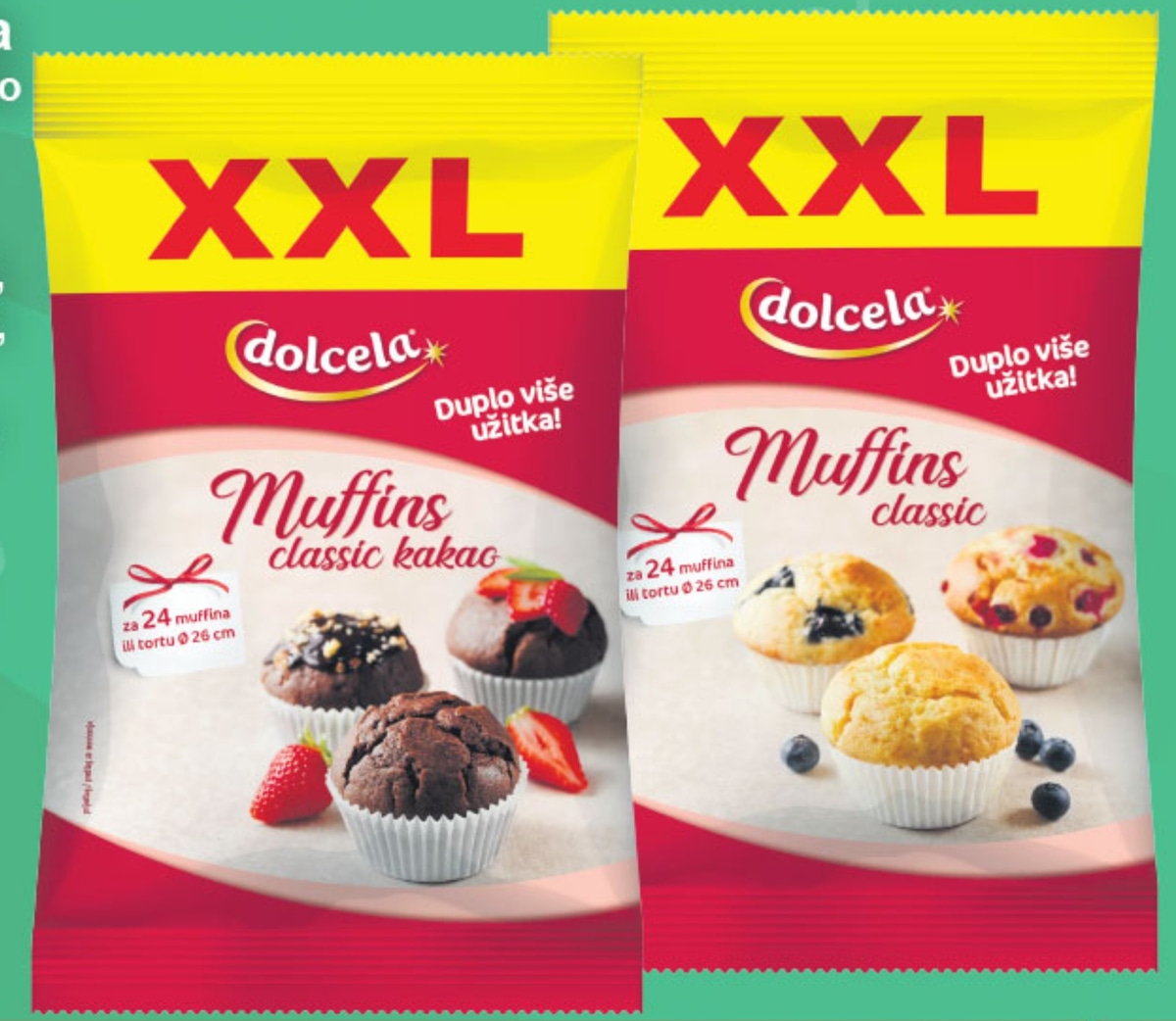 Dolcela Muffins Classic kakao 600 g Akcija u trgovini Žabac