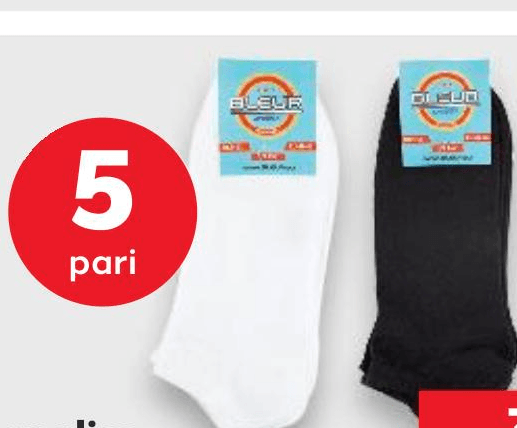 Stopalice 5 pari BLEUR - Akcija u trgovini Kaufland