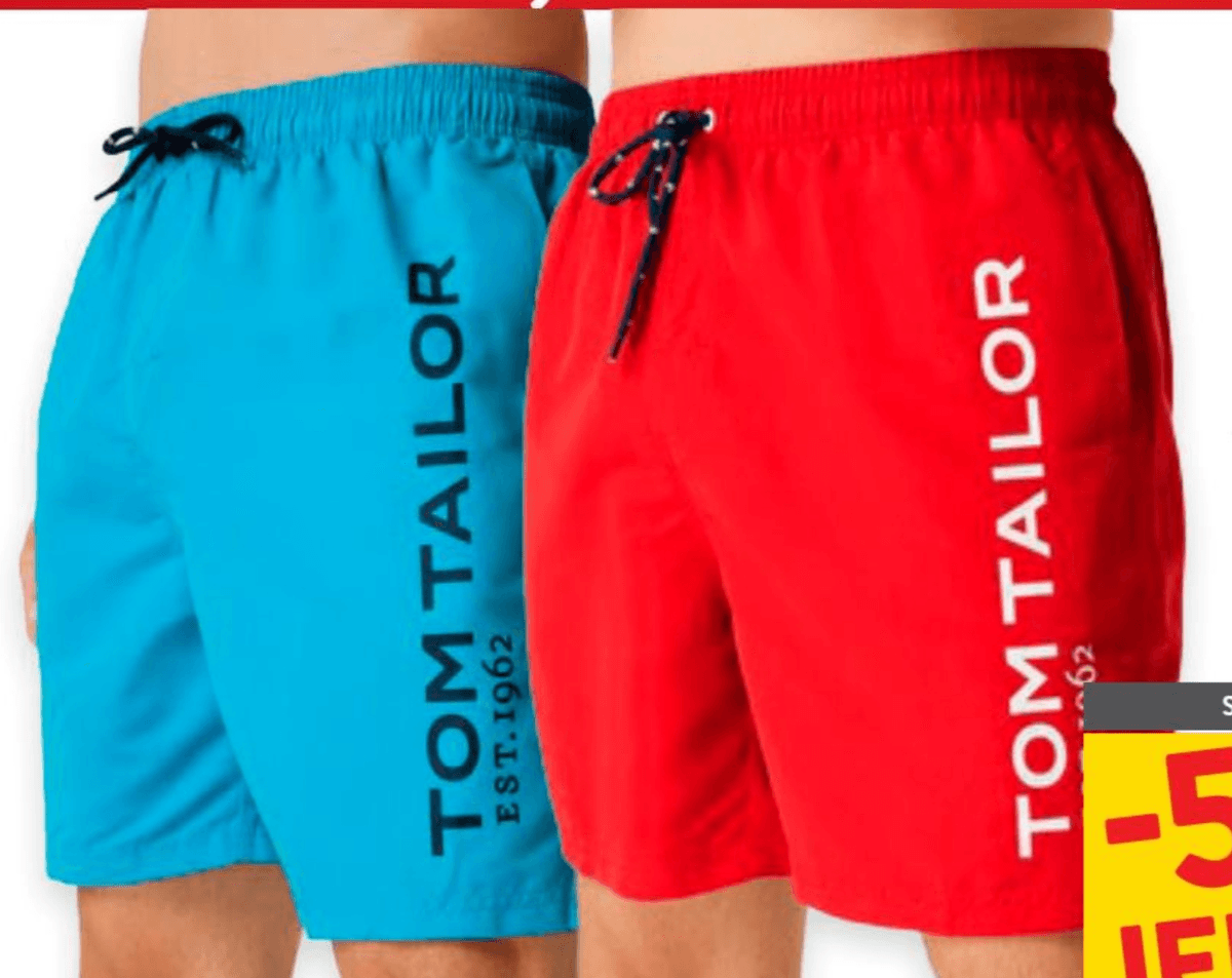Muške kupaće hlače Tom Tailor vel.: M - XXXL - Akcija u trgovini Interspar
