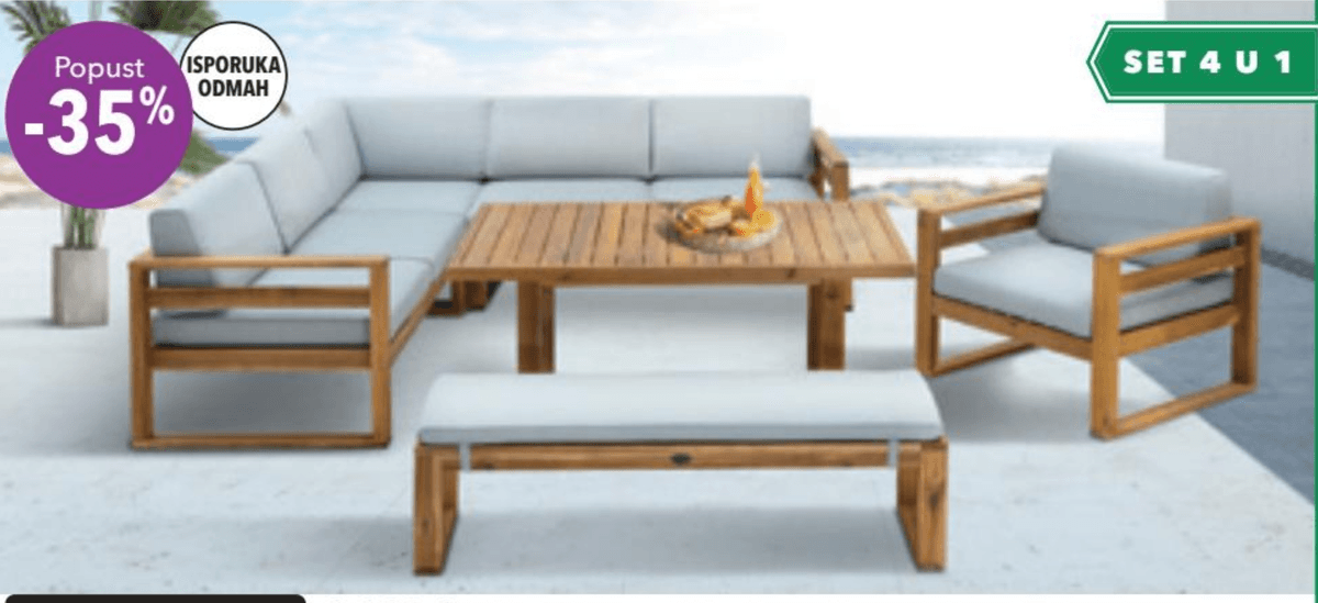 Vrtni set NORDIC 4 komada - Akcija u trgovini Harvey Norman