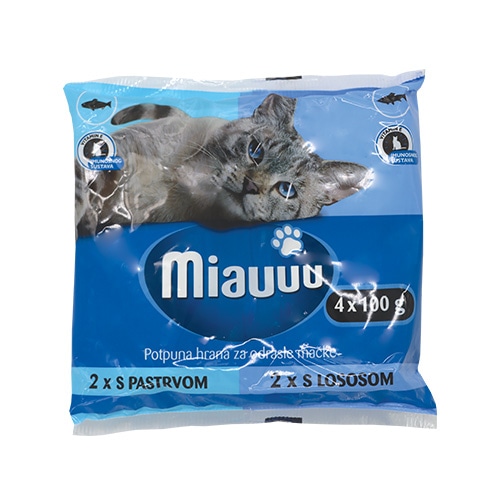 Miauuu mokra hrana za mačke 2x100 g - Akcija u trgovini Studenac