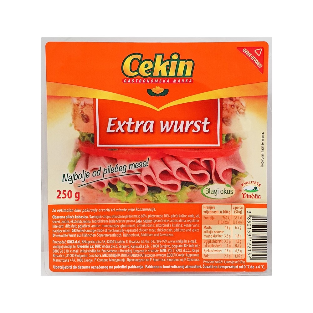 Cekin Extrawurst classic 250g - Akcija u trgovini Konzum