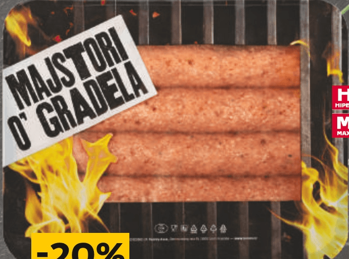 Šiš Ćevapčići 500 g Majstori o' gradela - Akcija u trgovini Tommy