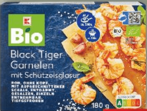 Black Tiger kozice 180 g BIO - Akcija u trgovini Kaufland