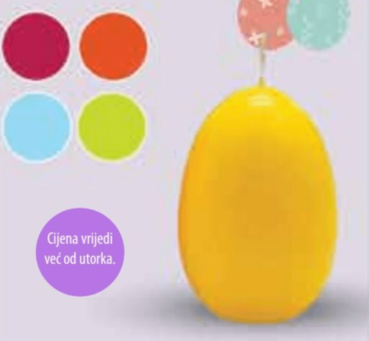 Svijeća pisanica 1 kom - Akcija u trgovini NTL