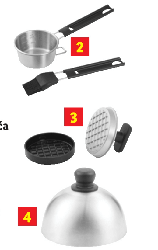 Grillmeister Set pribora za roštilj 4 komada - Akcija u trgovini Lidl