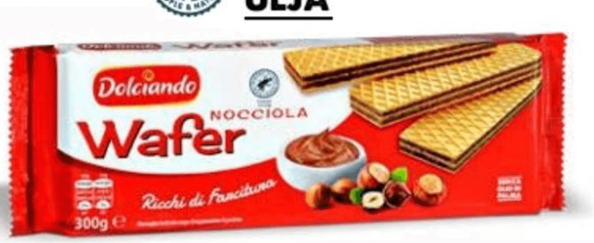 Napolitanke lješnjak 300 g Dolciando - Akcija u trgovini Eurospin