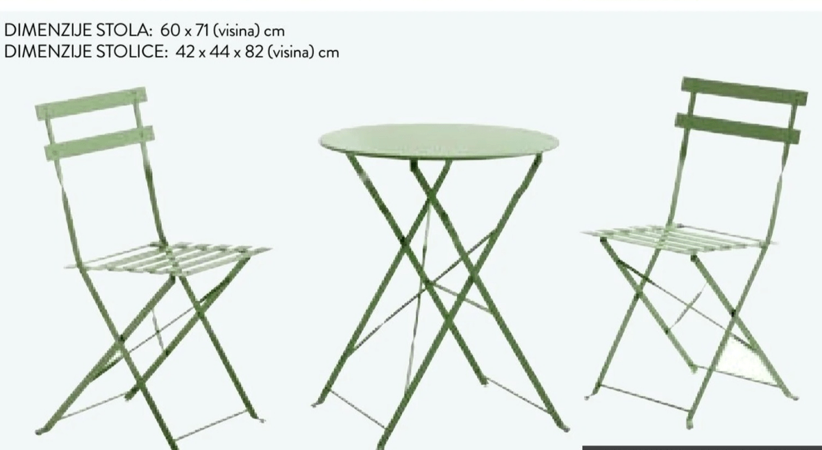 Balkonski set sklopivi 1 set - Akcija u trgovini Spar