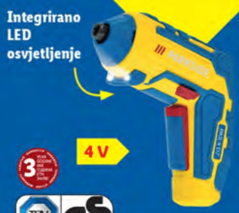 Parkside aku odvijač Akcija u trgovini Lidl