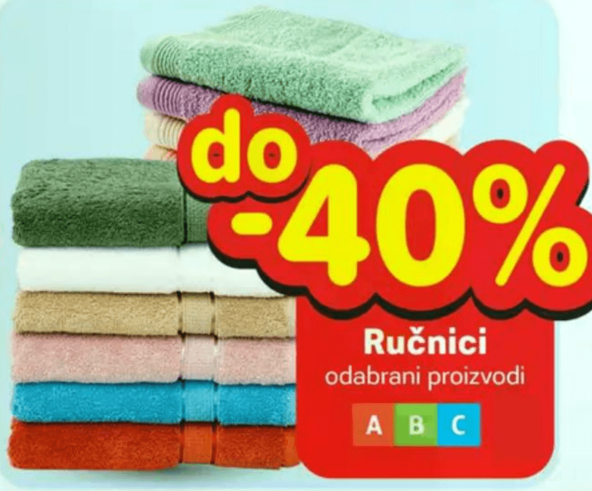 Odabrani ručnici - Akcija u trgovini Plodine
