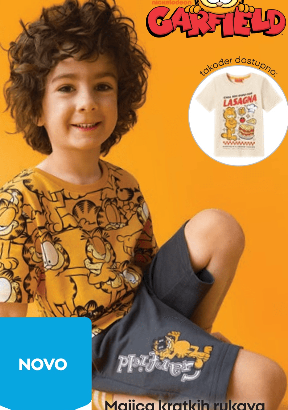 Majica kratkih rukava Garfield 104-134 cm - Akcija u trgovini Pepco