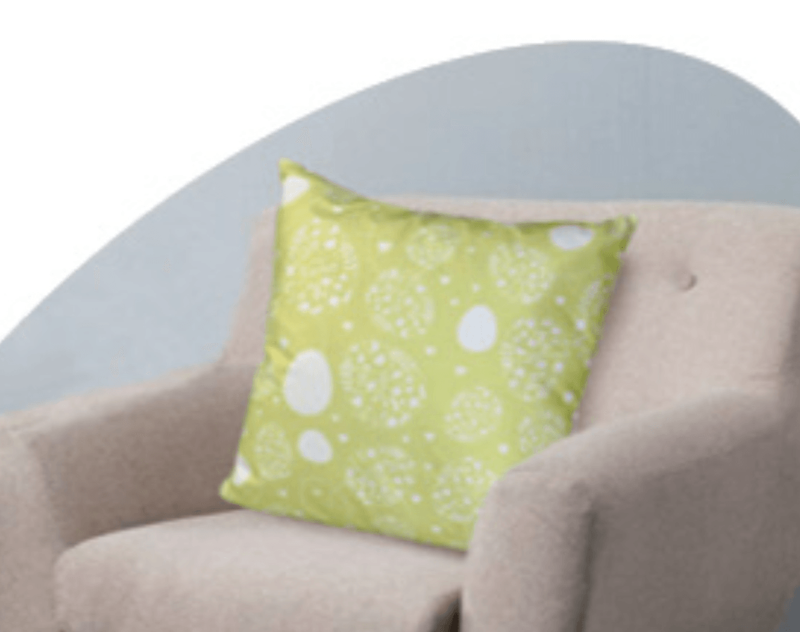 Jastuk zeleni s printom 45x45 cm, kom - Akcija u trgovini Konzum