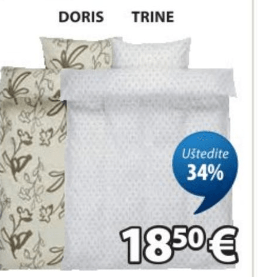 Set posteljine od flanela 140x200 cm - Akcija u trgovini Jysk