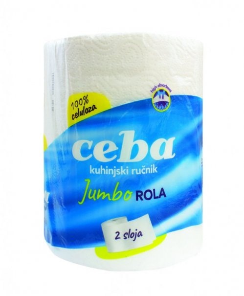 Kuhinjski ručnici jumbo 1 rola Ceba - Akcija u trgovini NTL