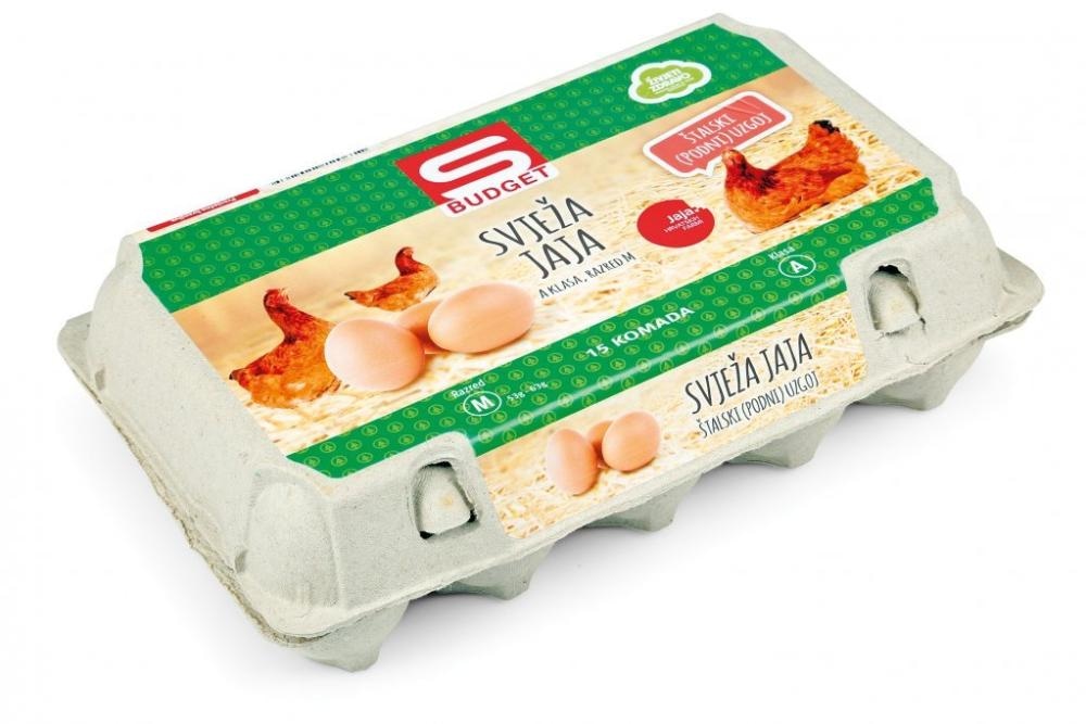 Svježa jaja 18 kom Budget - Akcija u trgovini Spar