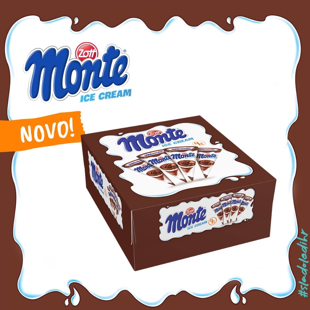 Zott Monte sladoled kornet 480 ml Akcija u trgovini Žabac