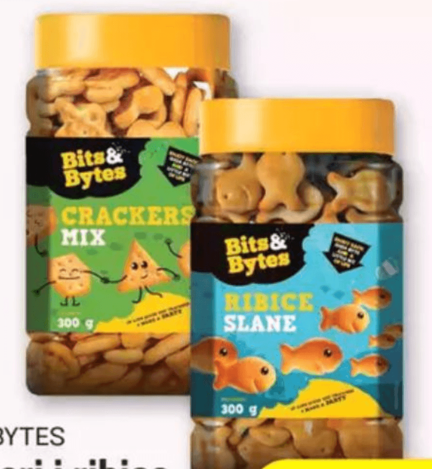 Bits&Bytes Krekeri i ribice 300 g - Akcija u trgovini Plodine