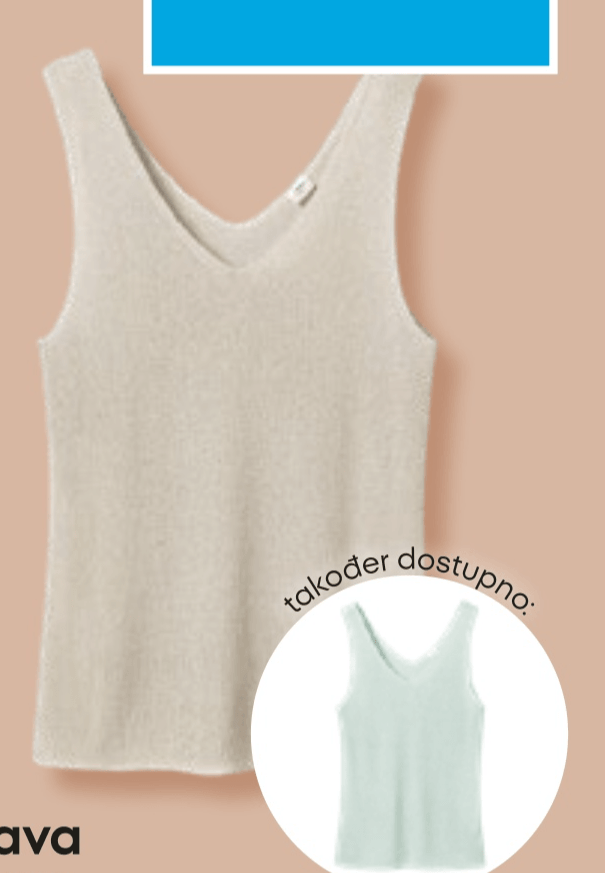 Ženska majica bez rukava - Akcija u trgovini Pepco