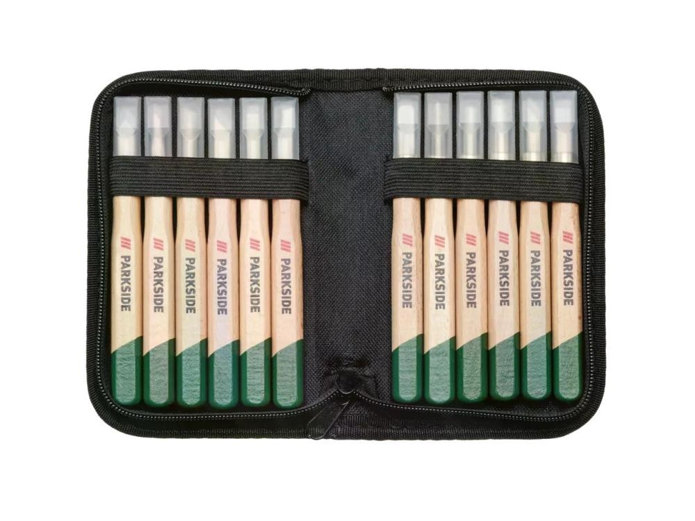 Parkside Set za rezbarenje drveta 12 komada - Akcija u trgovini Lidl