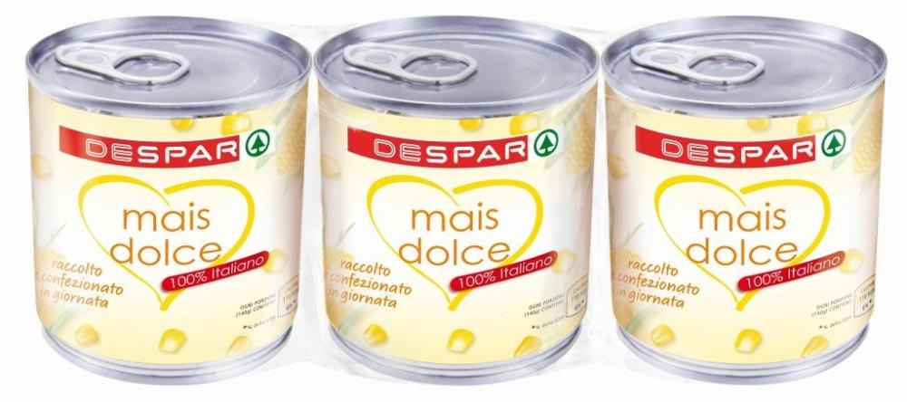 Kukuruz šećerac 3 x 160 g DESPAR - Akcija u trgovini Spar