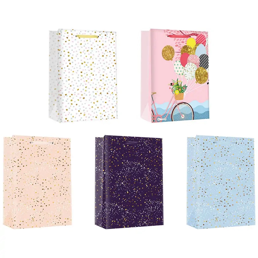 Vrećica ukrasna mat glitter ili sjaj Vel : 26 x 32 x 12 cm - Akcija u trgovini KTC
