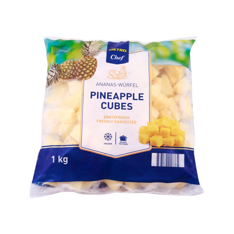 Metro Chef ananas kocke 1 kg Akcija u trgovini Metro