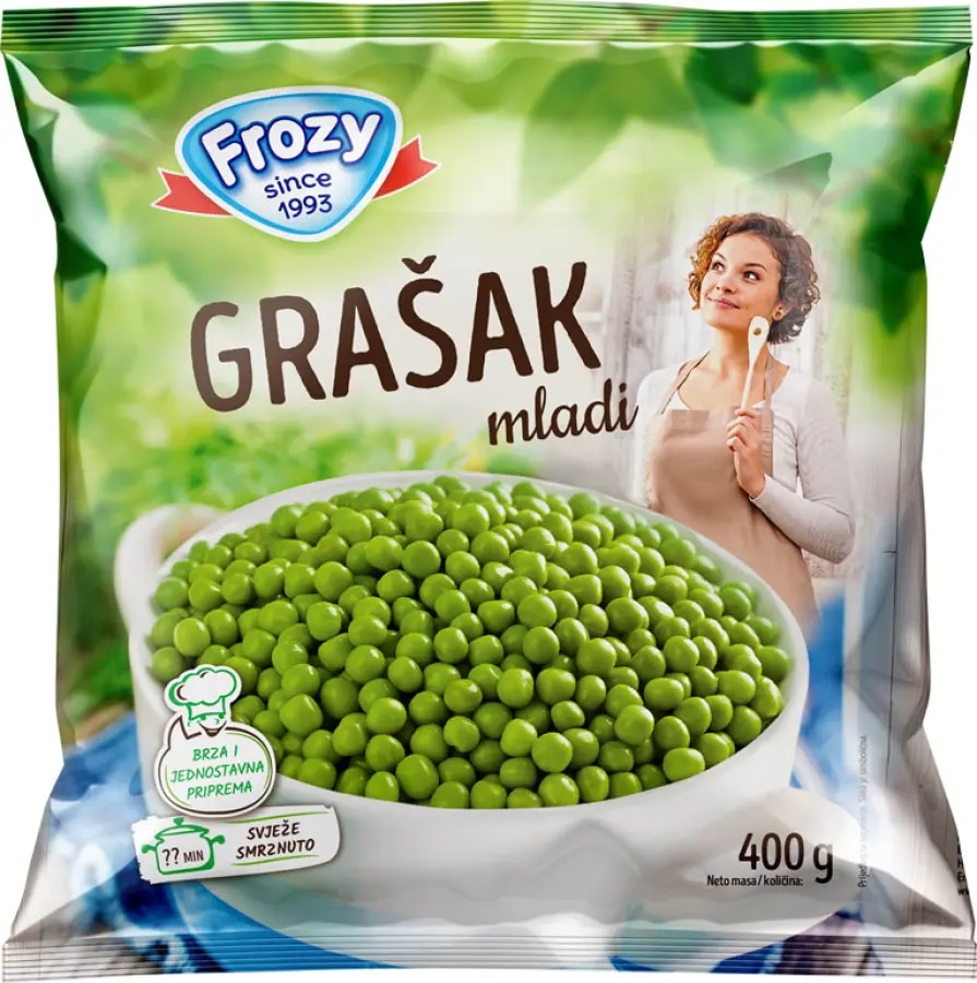 Grašak Frozy 400 g - Akcija u trgovini KTC