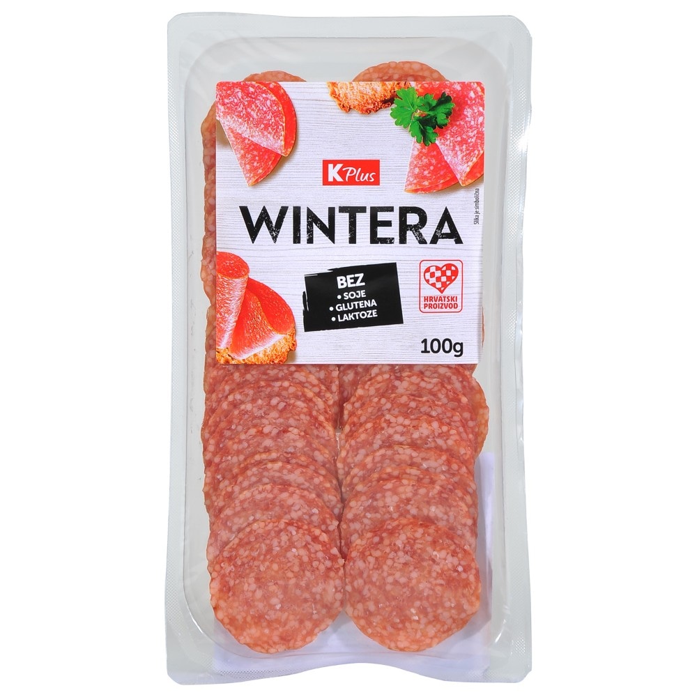 K Plus Wintera trajna kobasica 300 g Akcija u trgovini Konzum