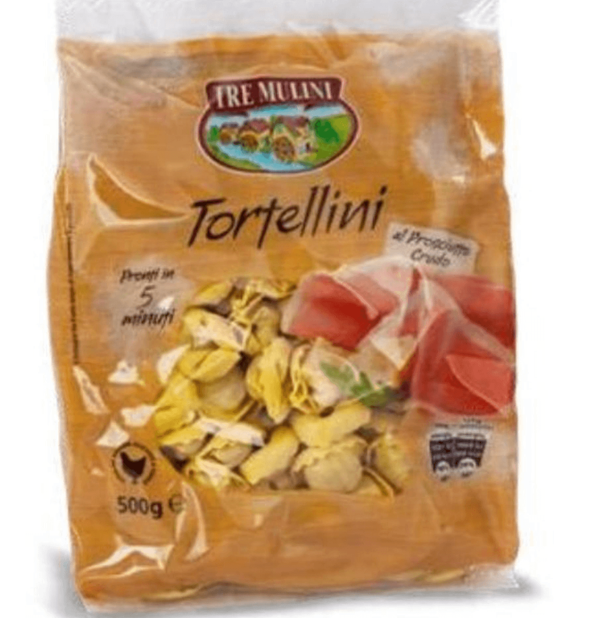 Svježa tjestenina Tortellini s pršutom 500 g Tre Mulini - Akcija u trgovini Eurospin