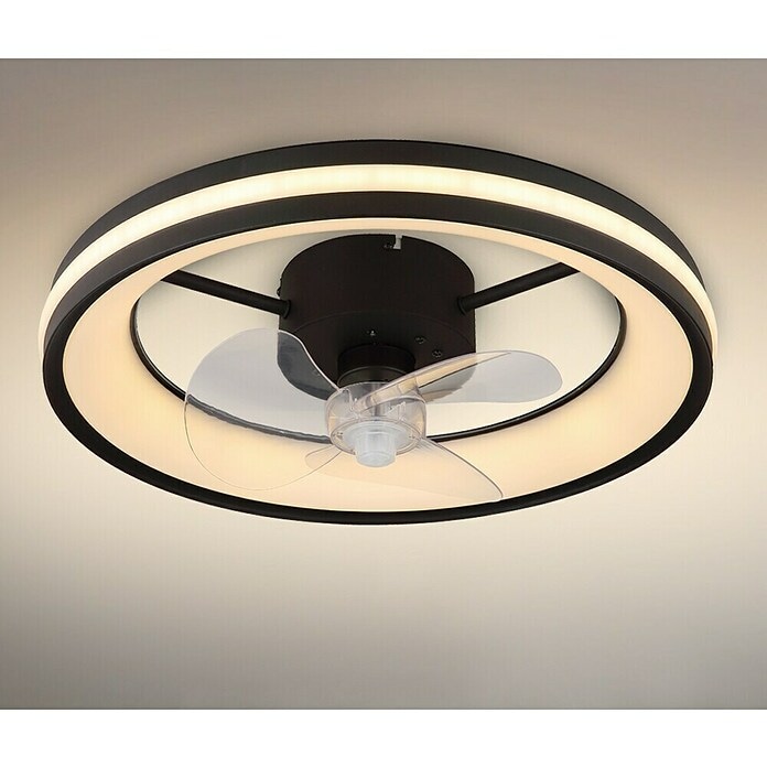 Stropni ventilator s LED osvjetljenjem 'Santana' 50 W, Ø 50 x v 12,5 cm - Akcija u trgovini Bauhaus