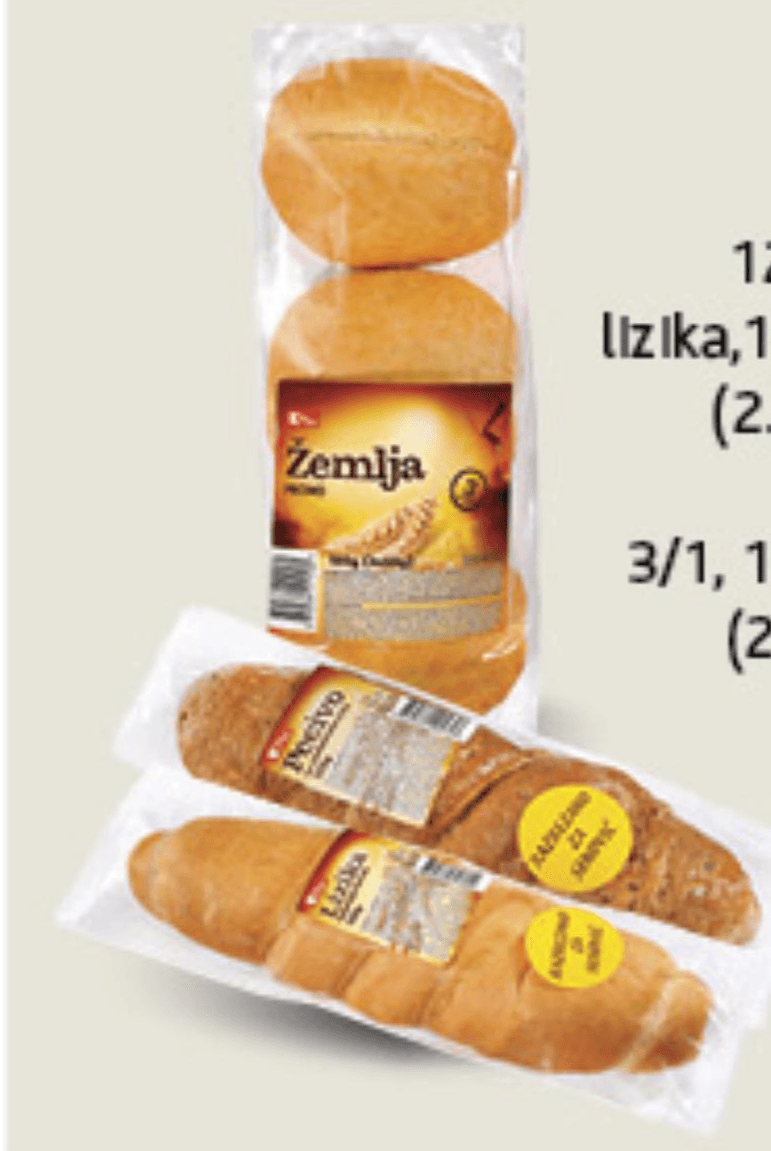 K Plus Pecivo lizika 150g - Akcija u trgovini Konzum