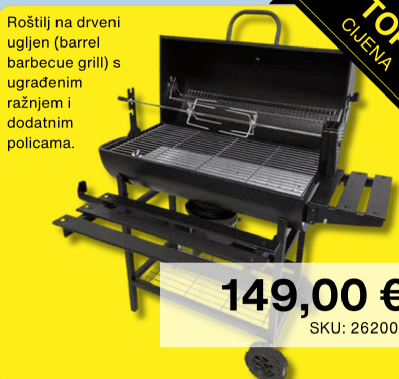Roštilj na drveni ugljen - Akcija u trgovini Alles