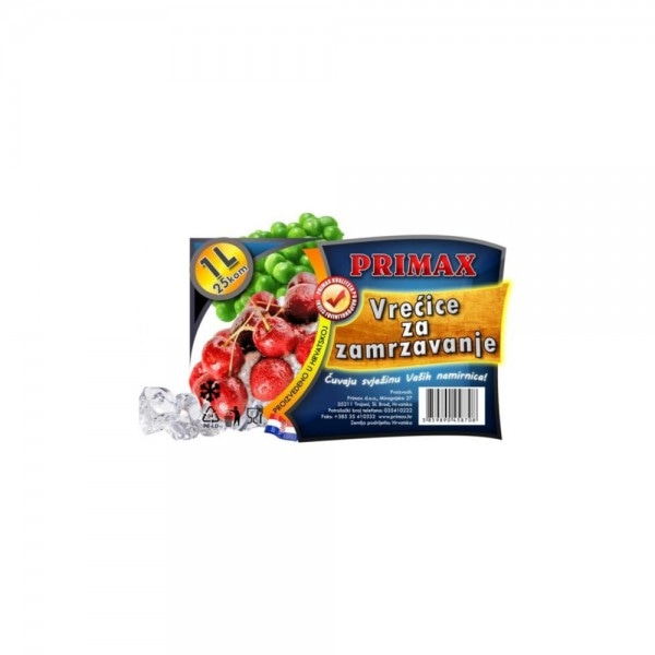 Vrećice za zamrzivač Primax 1 pakiranje - Akcija u trgovini Boso