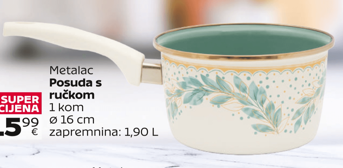 Metalac Posuda s ručkom 1 kom - Akcija u trgovini Tommy