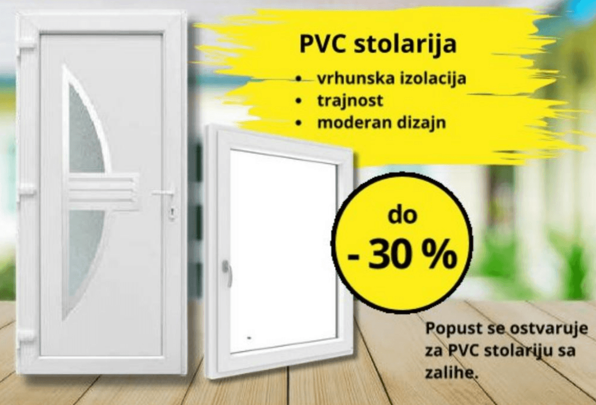 PVC stolarija - Akcija u trgovini Alles