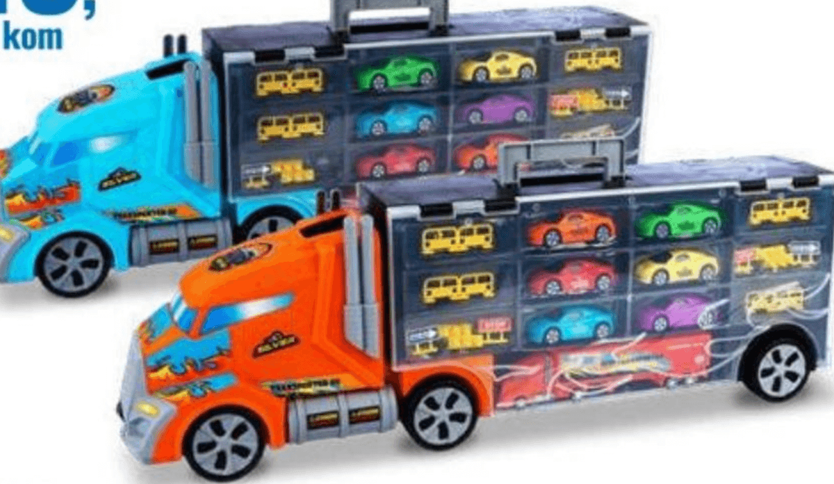 Kamion s autićima Giocoliere - Akcija u trgovini Eurospin