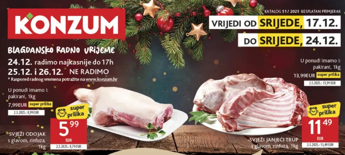 Konzum katalog Akcijska ponuda od 17.12. do 24.12.2025