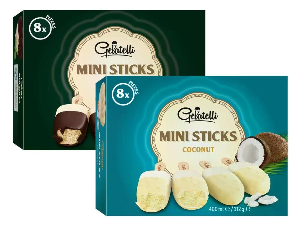 Gelatelli Double mini sladoled 6 x 60 ml - Akcija u trgovini Lidl