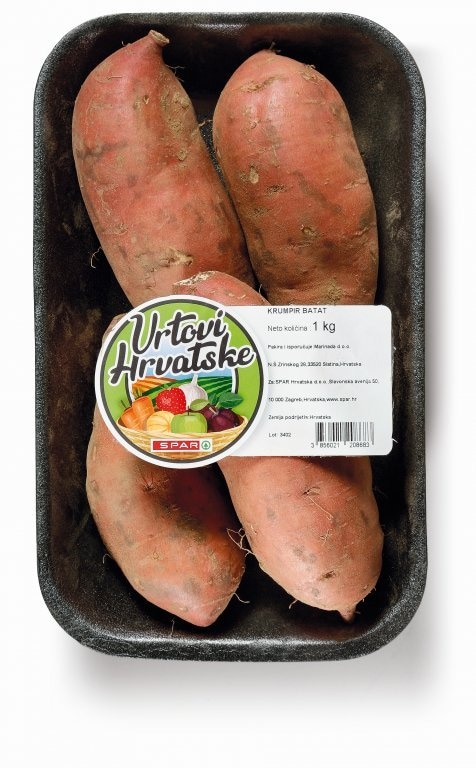Krumpir batat 1 kg Vrtovi Hrvatske - Akcija u trgovini Spar