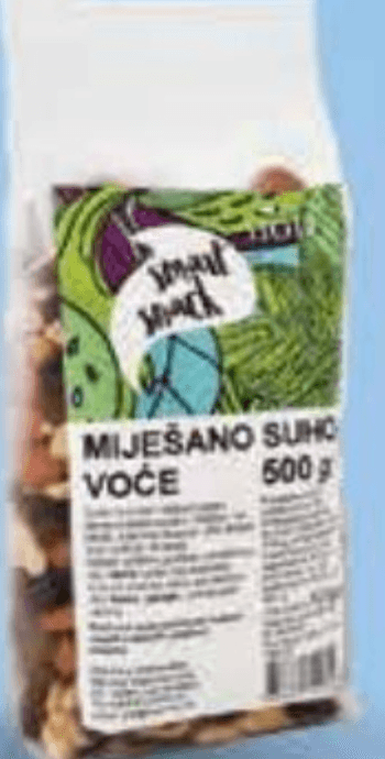 Hod Miješano suho voće 500 g - Akcija u trgovini NTL