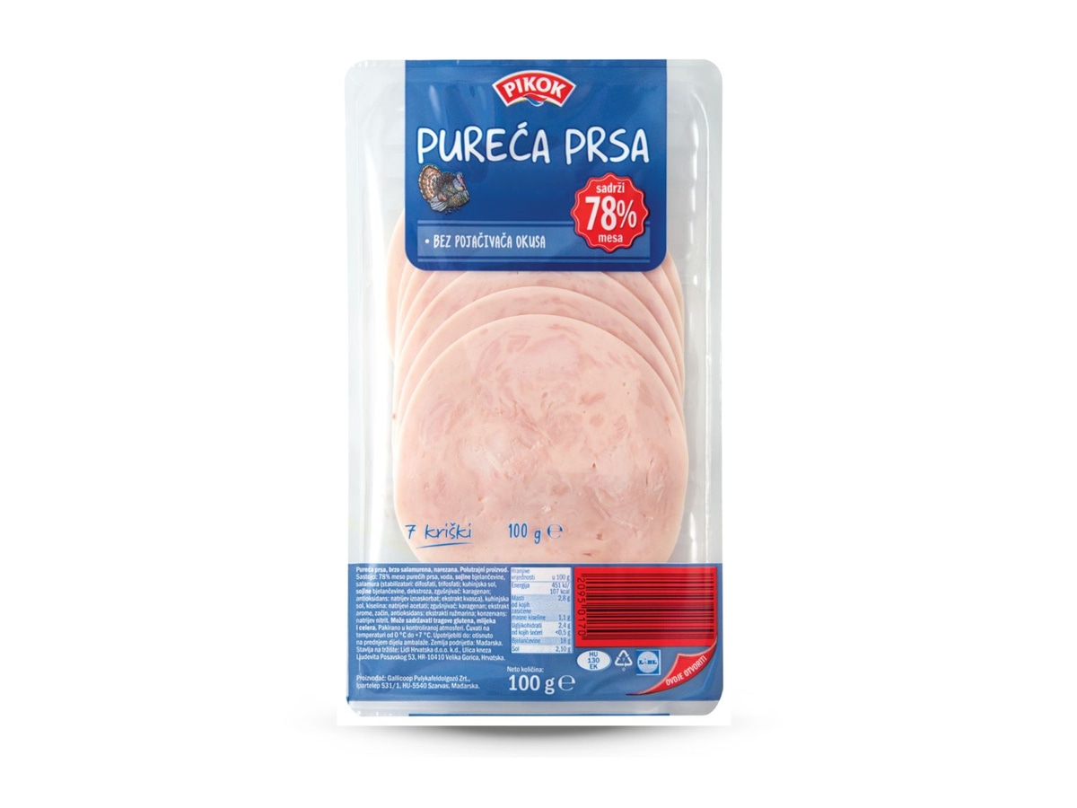 Pikok Pureća prsa 100 g - Akcija u trgovini Lidl