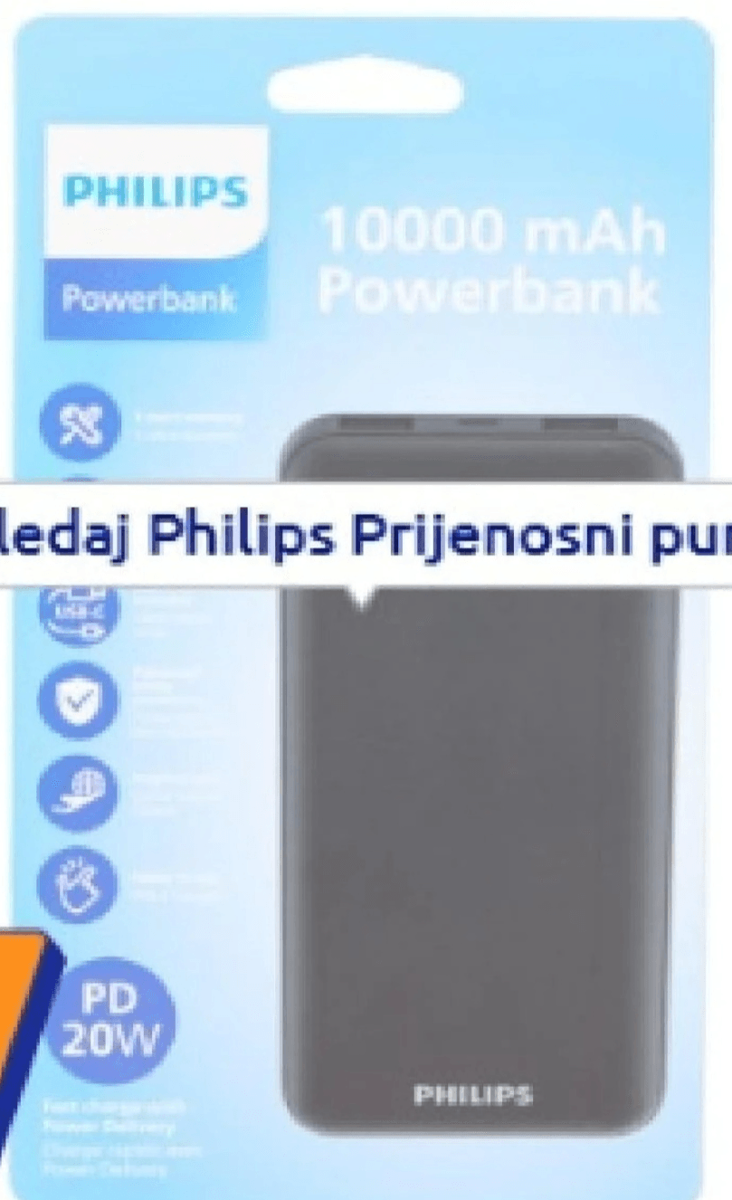 Philips Prijenosni punjač 10000 mAh - Akcija u trgovini Action