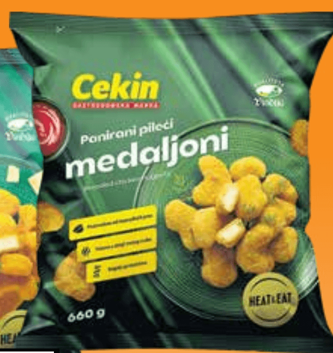Cekin Medaljoni pileći panirani, sa sirom 660 g - Akcija u trgovini NTL