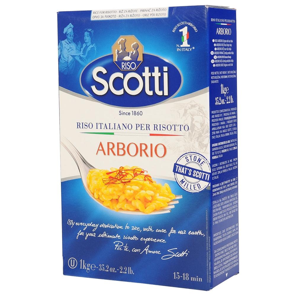 Scotti Riža Arborio 1kg - Akcija u trgovini Konzum